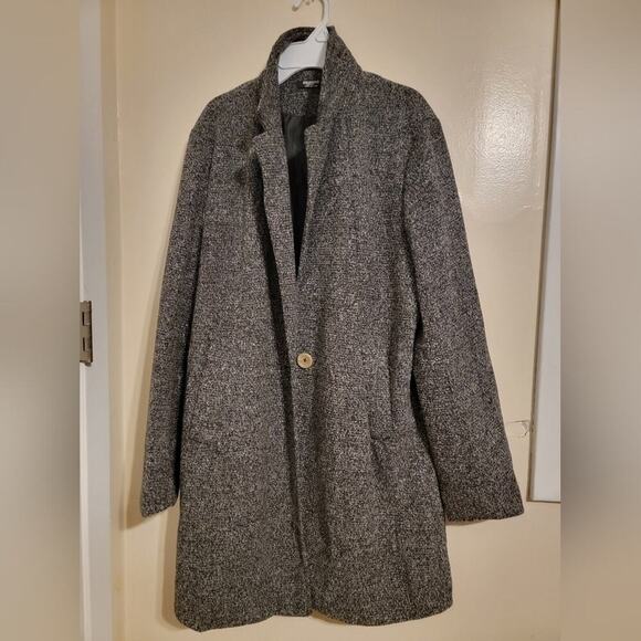 Womens Black Charcoal Zeagoo Winter Coat Sz Medium - Picture 1 of 8